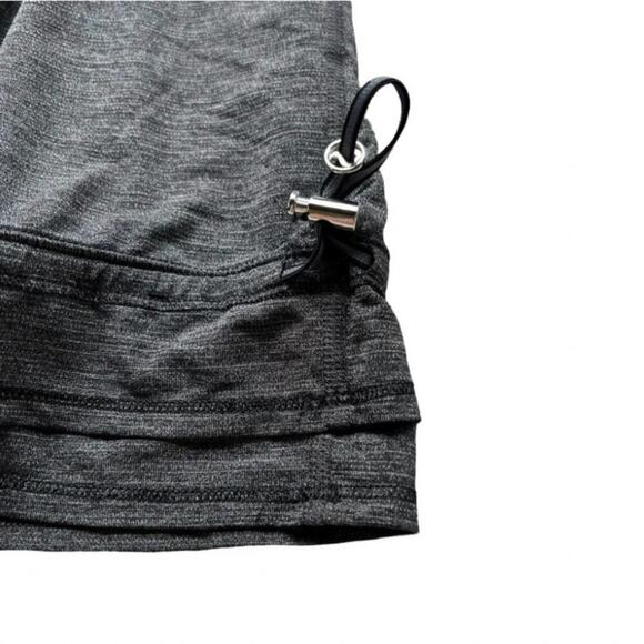 Lululemon Bra Tank Size 6 Black & Gray Run Back On Track Cinch Waist - Picture 5 of 8